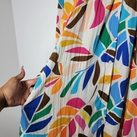 𝅺tabitha Brown for Target Botanical Mini Dress Top Size XS - Picture 8 of 10